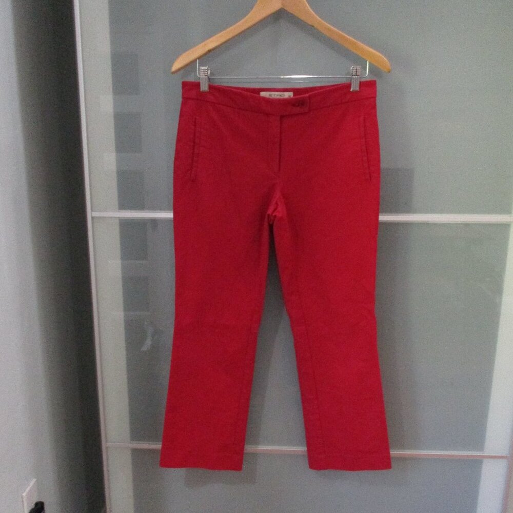 Etro Cropped Cotton Blend Pants